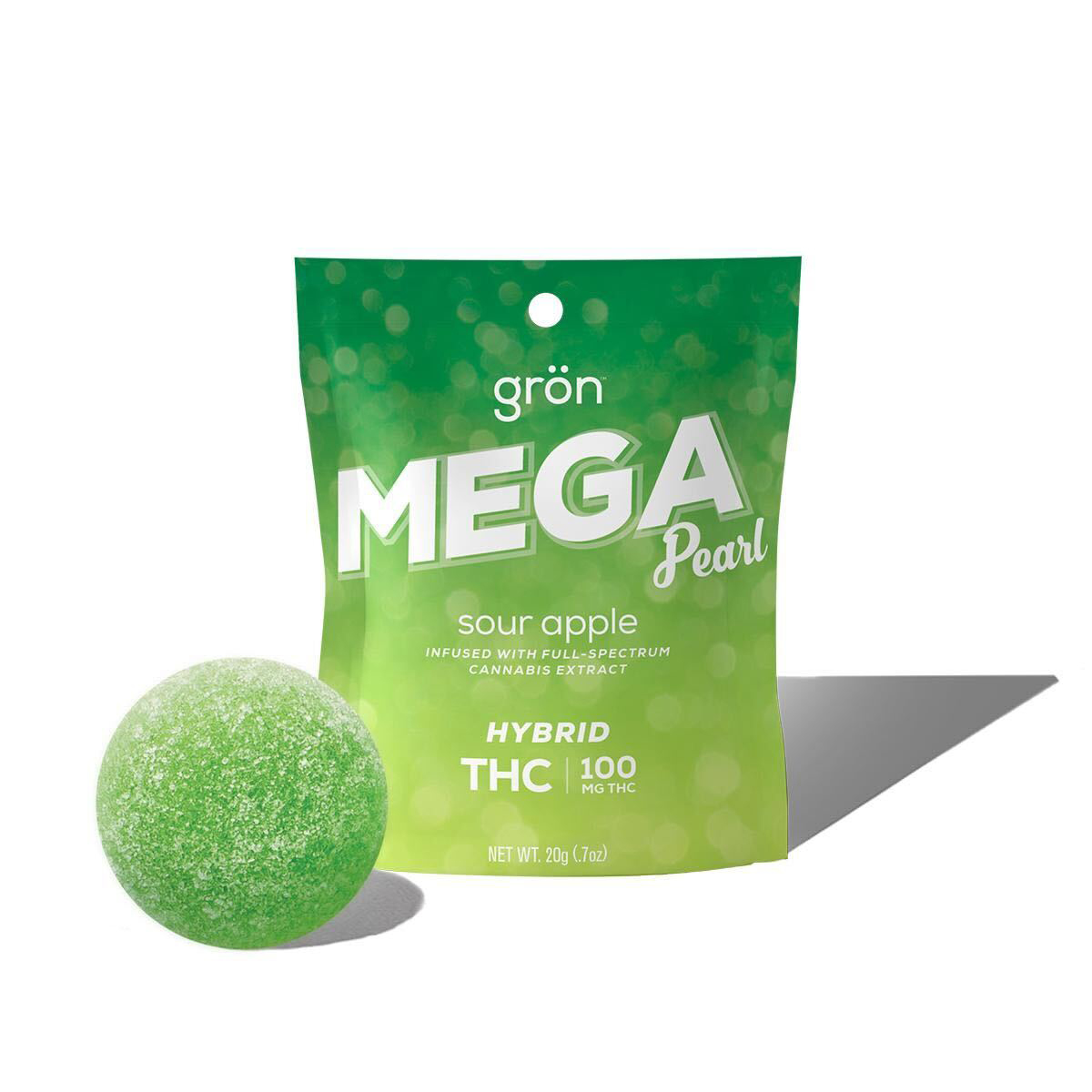 Photograph of product: Gron Mega Pearl | Sour Apple