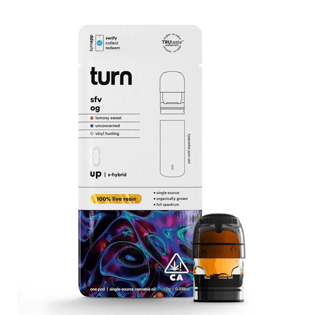 Photograph of product: SFV OG 'Turn Down' Live Resin Pod 1g - 