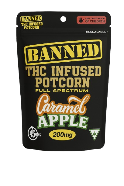 Photograph of product: Caramel Apple Potcorn | 200mg Snacks