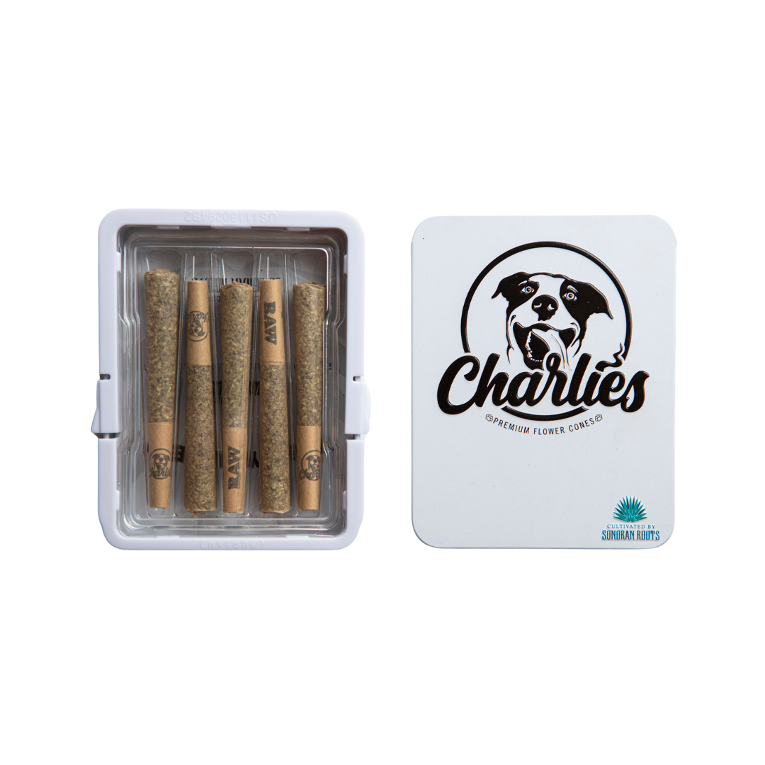 Photograph of product: Charlies - Grateful Breath Pre-Roll Tin - 3g