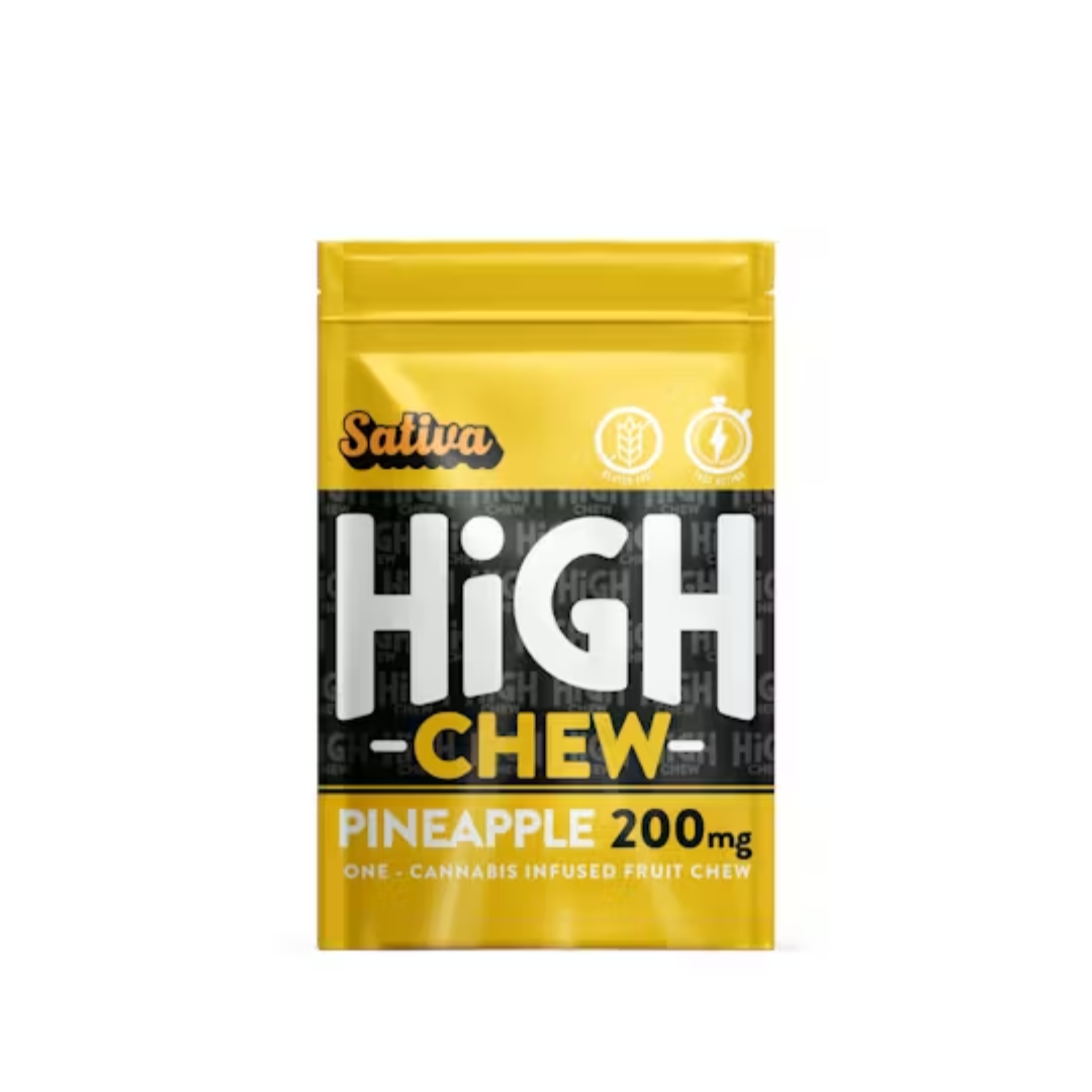 Photograph of product: High Chew - 200mg Gummies - Pineapple