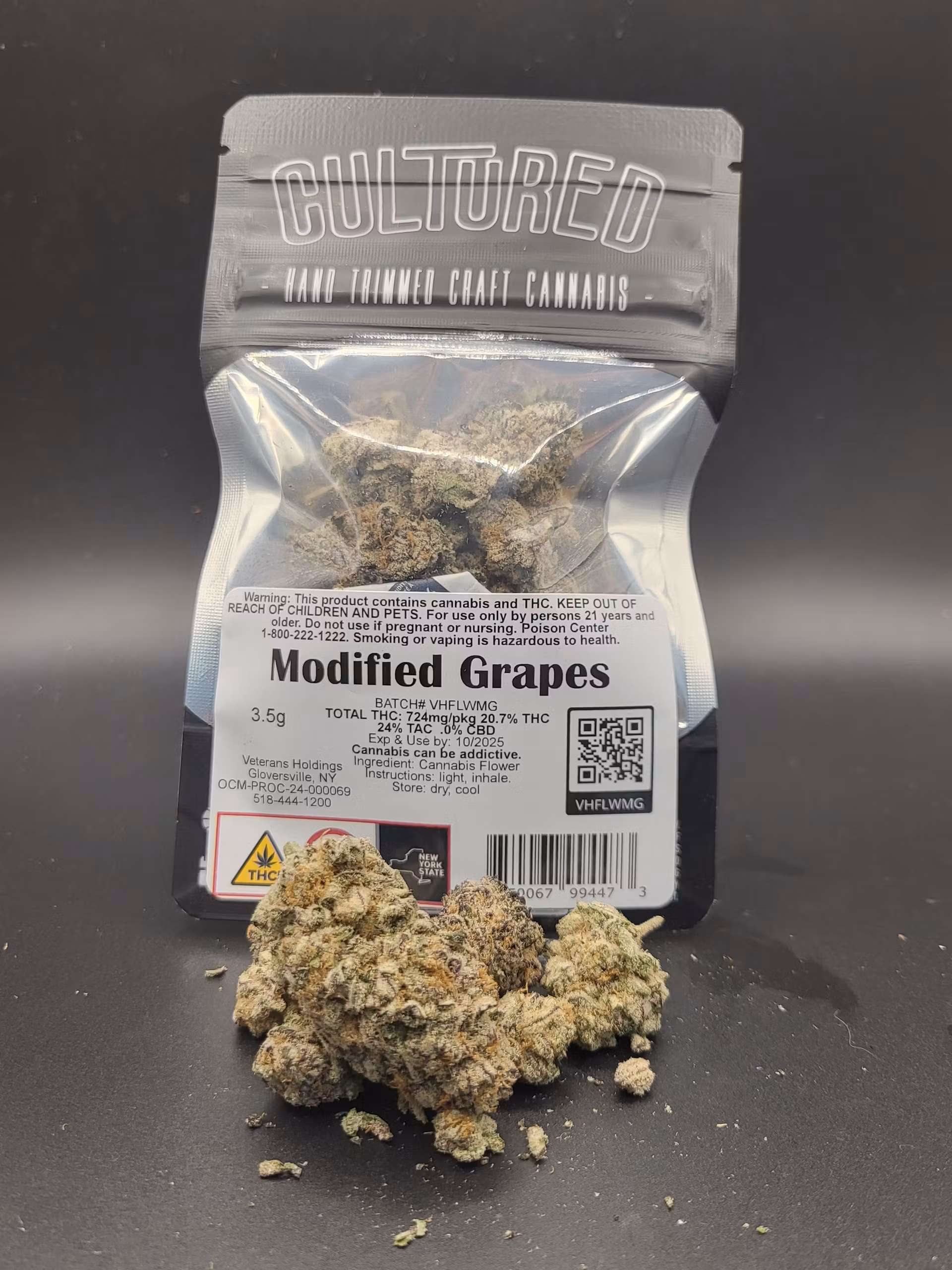 Photograph of Product: Cultured | Modified Grape | Flower | 3.5g