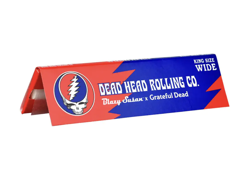 Photograph of product: Blazy Susan Dead Head King Size Rolling Papers - 50 Count