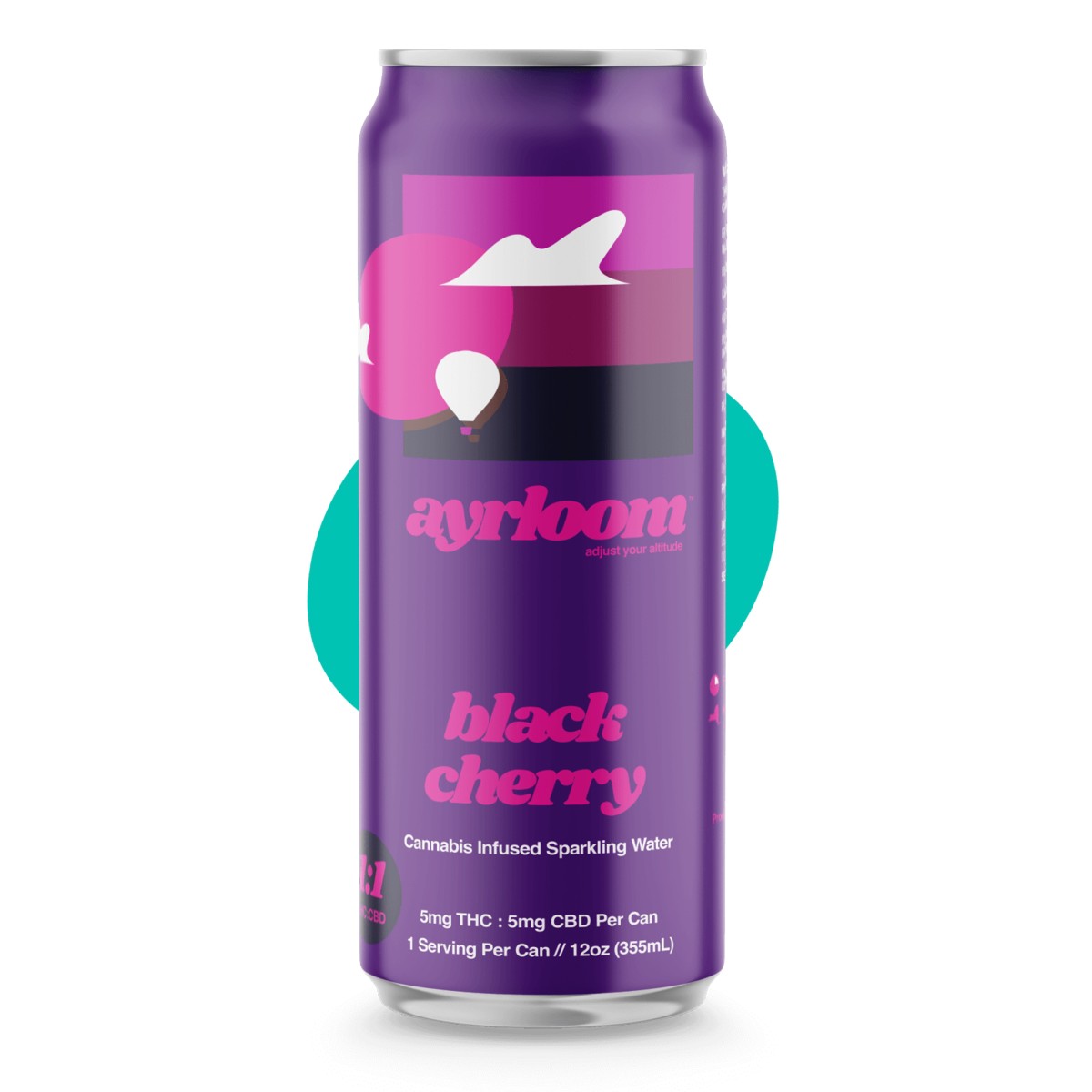 Photograph of product: Ayrloom - Black Cherry Seltzer - Single Infused Beverage