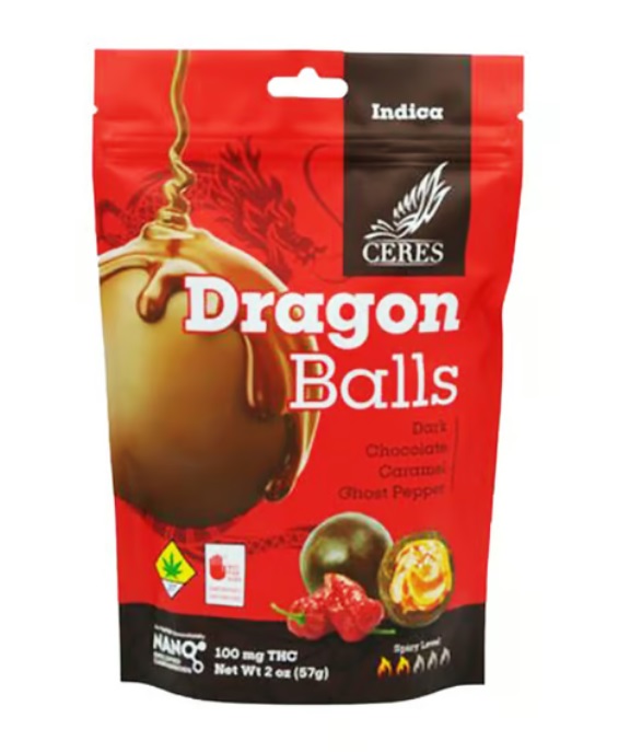 Photograph of product: Ceres Oui'd Dragon Balls 10pk 100mg