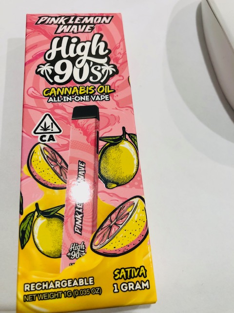 Photograph of product: PINK LEMON WAVE 1G ALL IN ONE - 1 G
