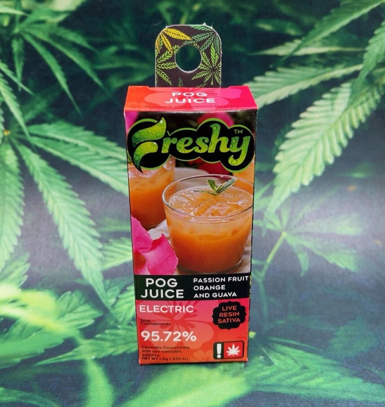 Photograph of product: Flavored Live Resin Cartridge | *SEASONAL POG Juice | 1g