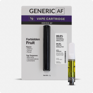 Photograph of Product: Generic AF - Forbidden Fruit - Vape Cartridge