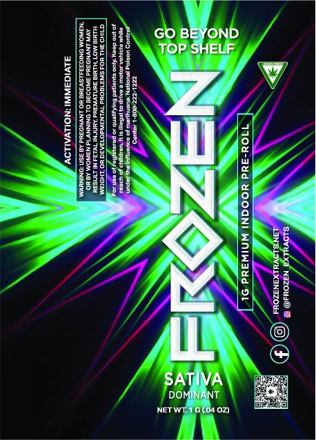 Photograph of product: Frozen - Pre-Roll - Jealousy - Oui'd