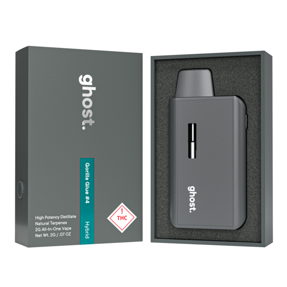 Photograph of product: Ghost - Gorilla Glue #4 Disposable Vape