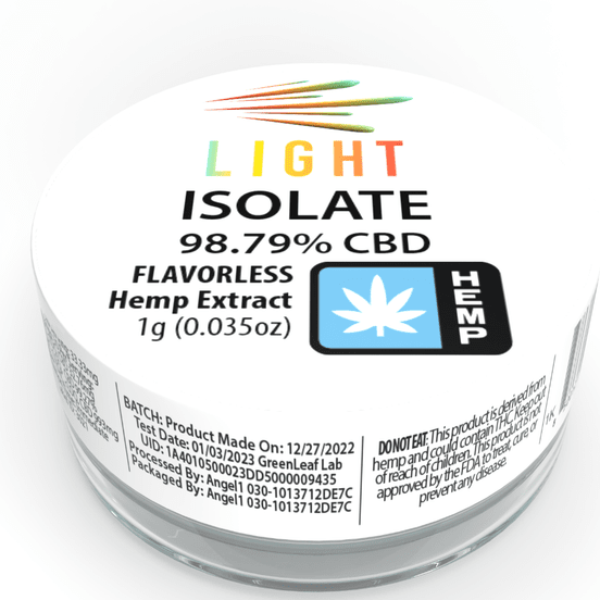 Photograph of product: Angel Hemp Isolate: 1000mg CBD - 