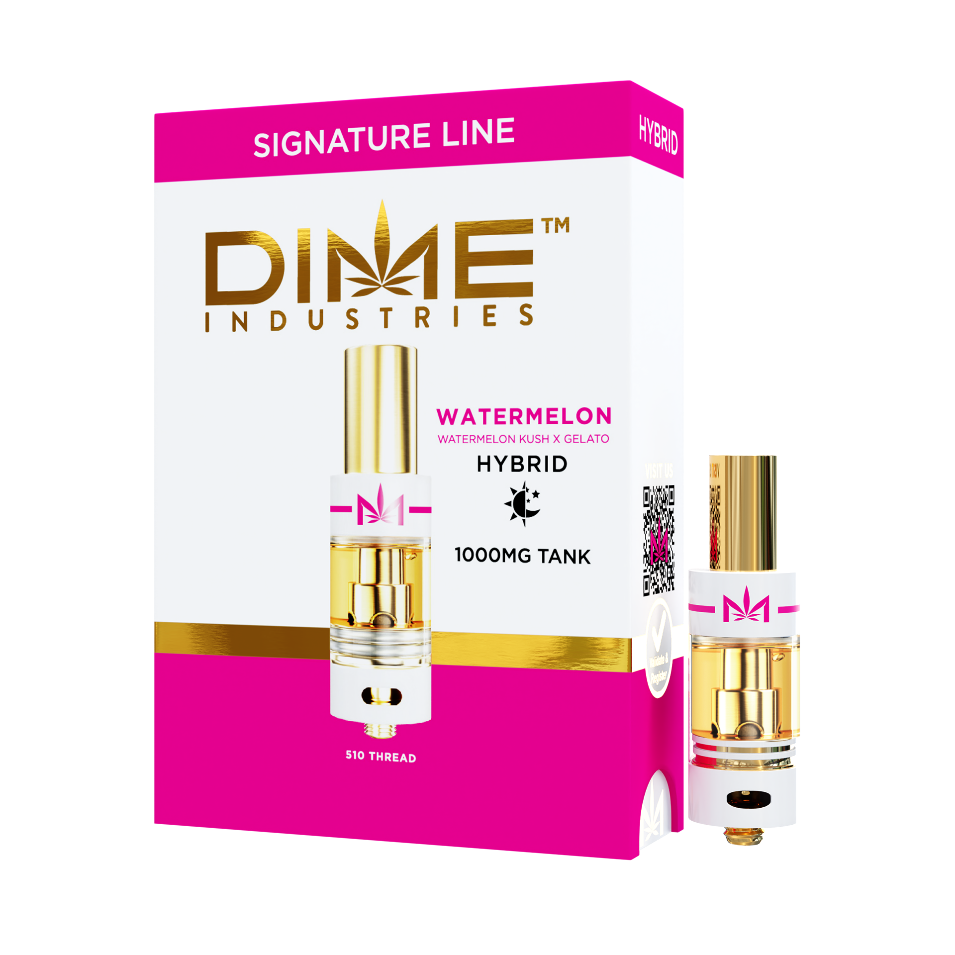 Photograph of product: Dime Industries - Watermelon Kush (Hybrid) Cartridge