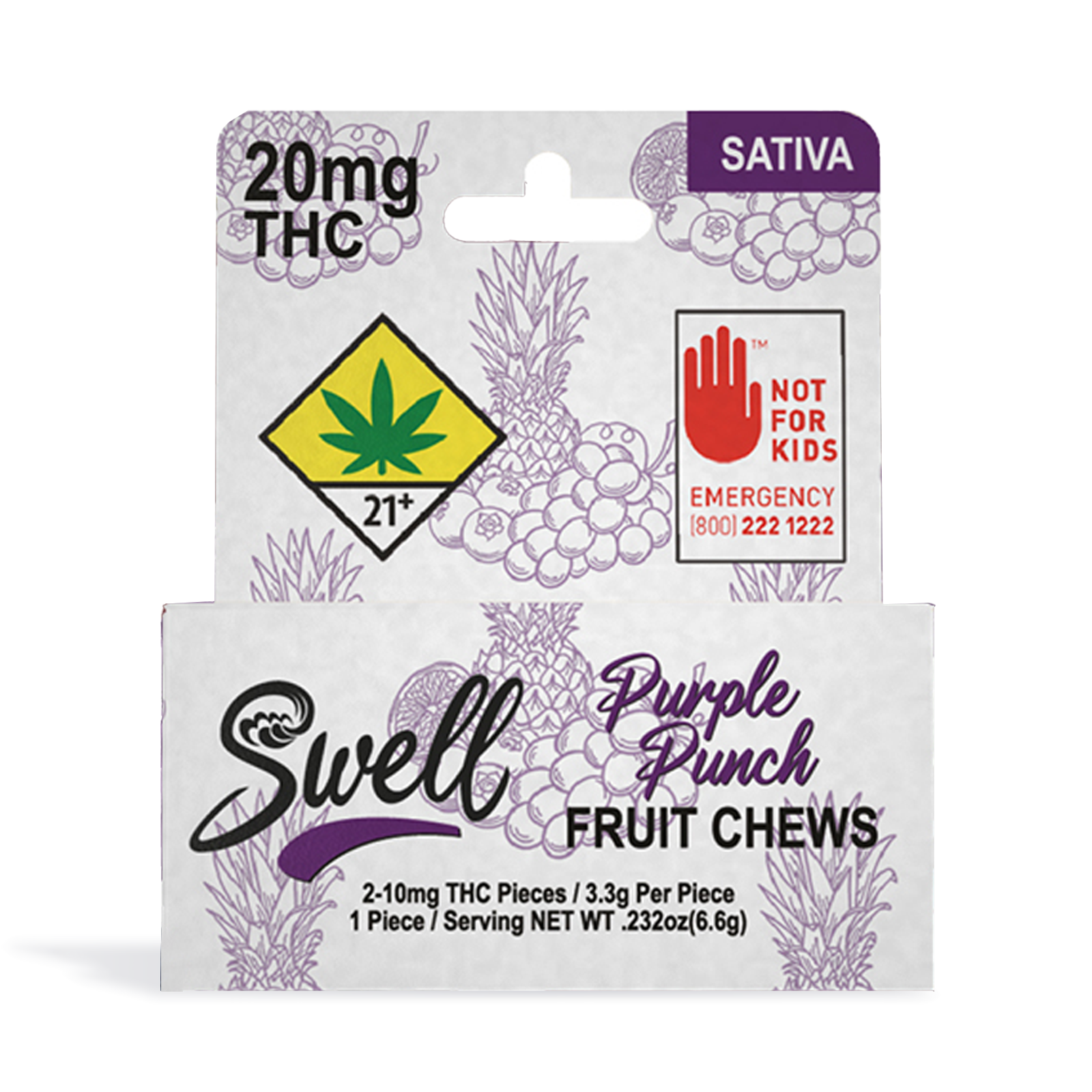Photograph of product: Purple Punch Oui'd Fruit Chews 2-pack