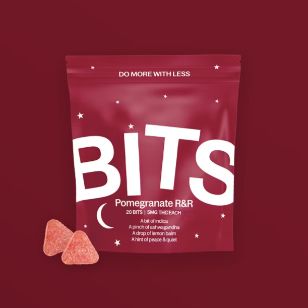 Photograph of product: BITS | Pomegranate R&R 1:1 CBN | 20pk/100mg