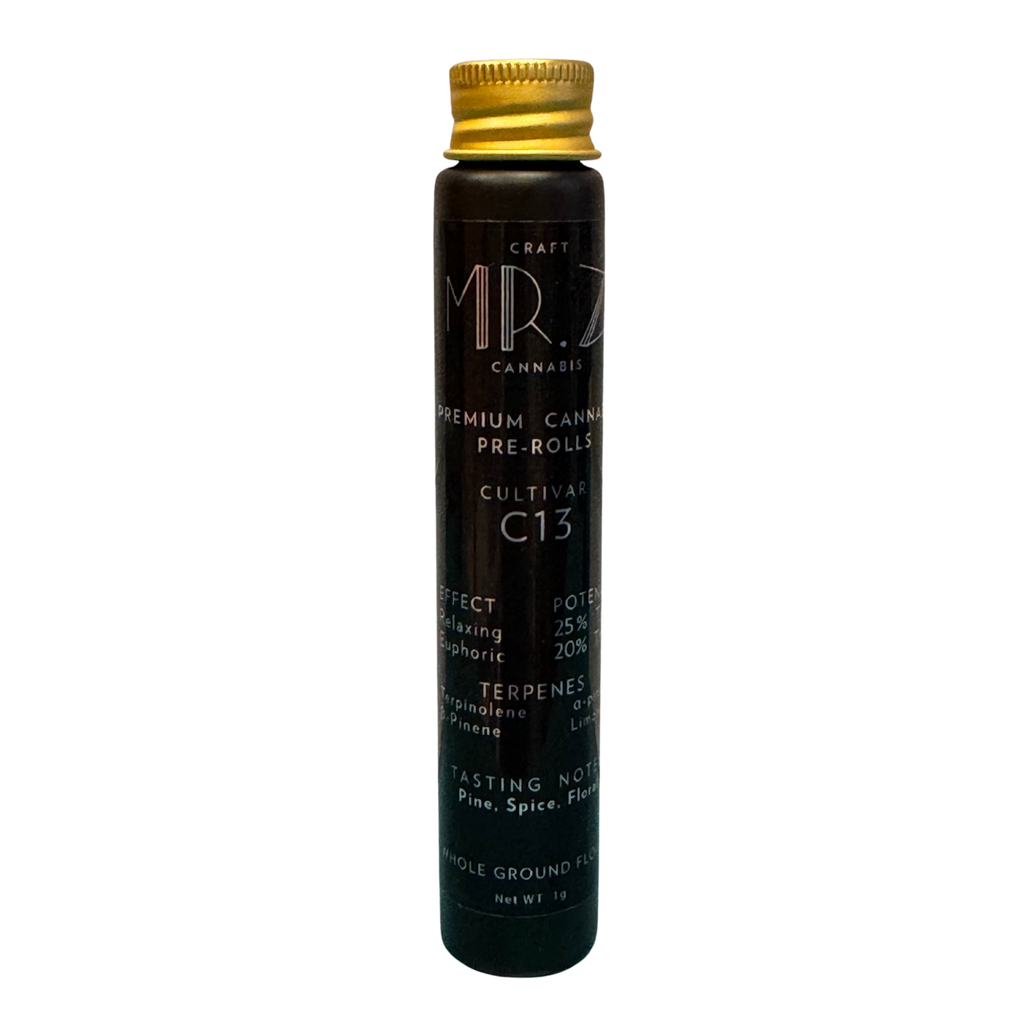 Photograph of Product: C13 | 1g Pre-roll | Mr Z Craft Cannabis