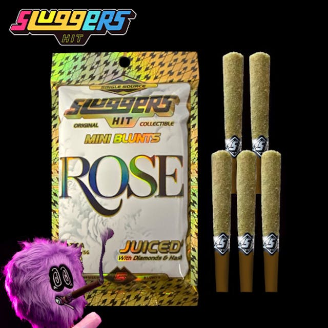 Photograph of product: Diamond Edition Rose Mini Blunts 5Pk - Infused Mini Blunts