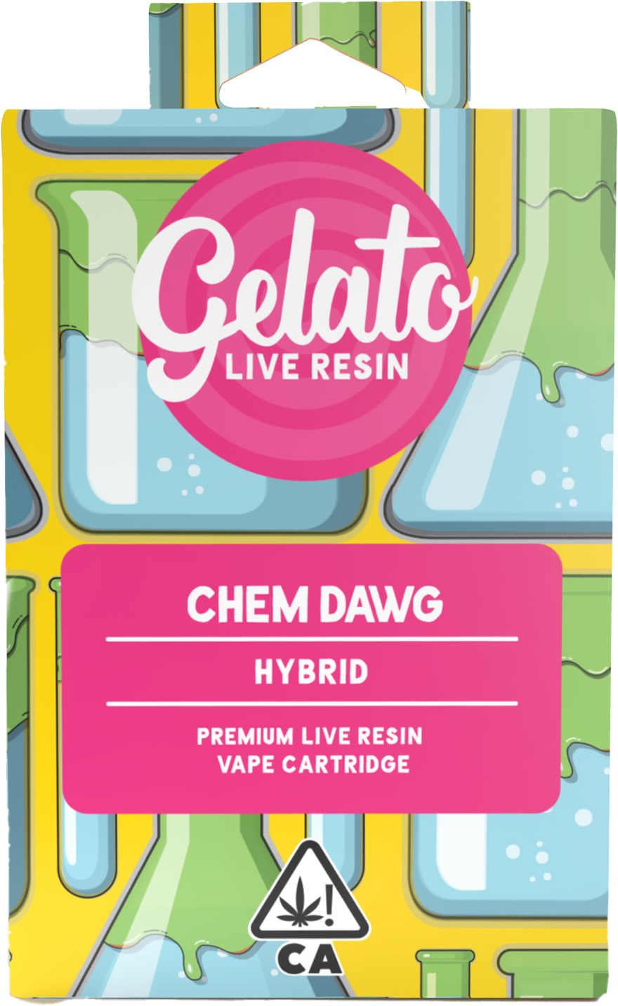 Photograph of product: Gelato - Live Resin - Chem Dawg - (1ml) HYBRID