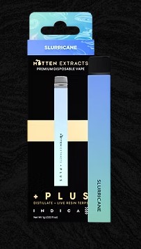 Photograph of product: Mitten Extracts Slurricane +PLUS Disposable 1.0g
