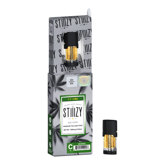 Photograph of product: 1G POD - 1:1 CBD MANGO - 