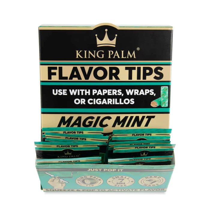 Photograph of product: King Palm Flavored Tips Magic Mint 2pk