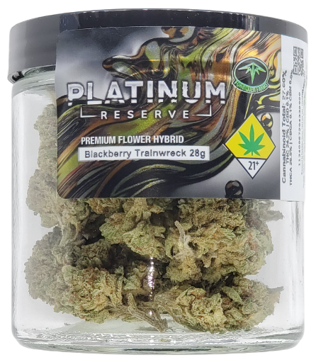 Photograph of product: Forbidden Farms Platinum Reserve Blackberry Trainwreck 28g