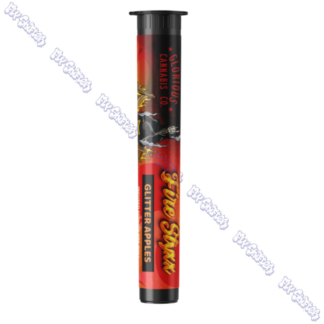 Photograph of product: Glorious Oui'd Co. x Simpler Daze Glitter Apples Fire Styxx Pre-Roll 1g