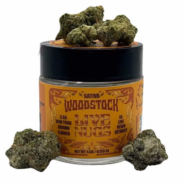Photograph of product: Live Nugs- Infused Flower- Banana Cream Jealousy x Strawberry Cough Live Resin (S) - 3.5g