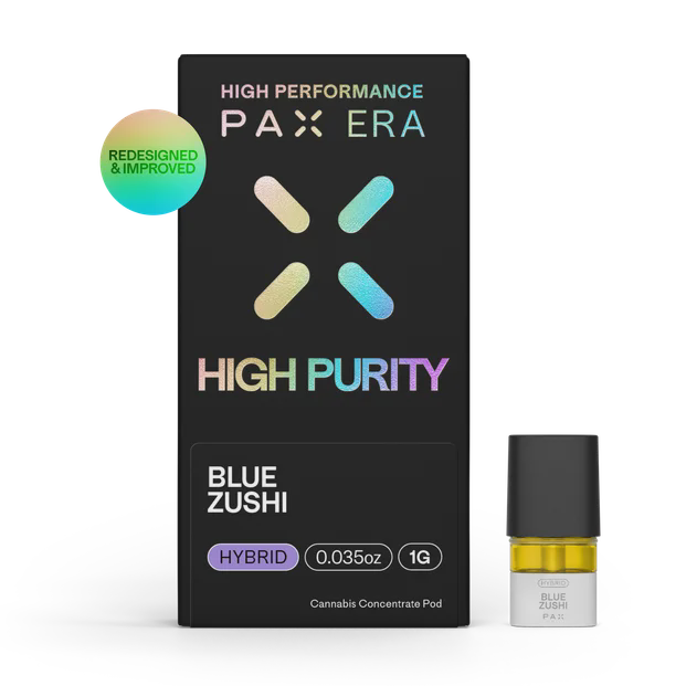 Photograph of product: Blue Zushi (H) 1g High Purity Distillate Pod