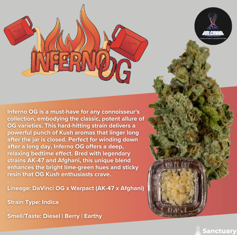 Photograph of product: Inferno OG (I) Crumble - Baller Jar 4g