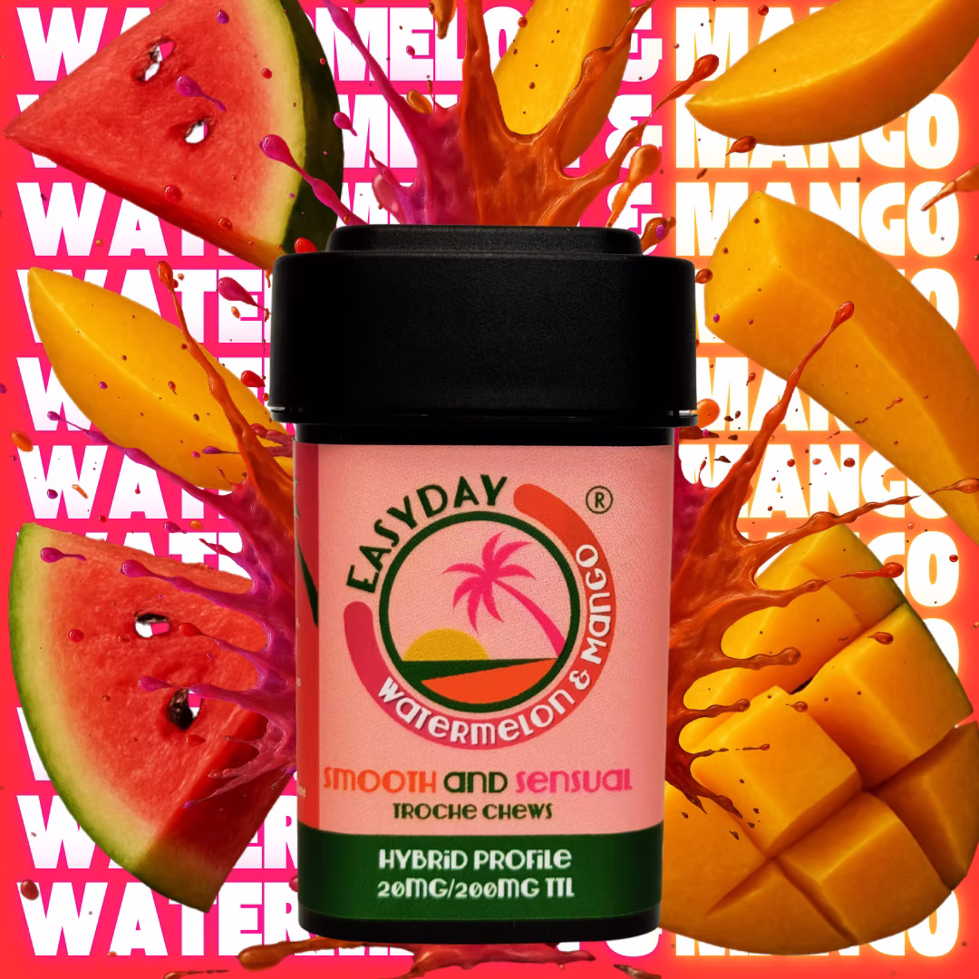 Photograph of product: Easyday I Hybrid I Smooth & Sensual I Watermelon & Mango I 20mg I 10 pk