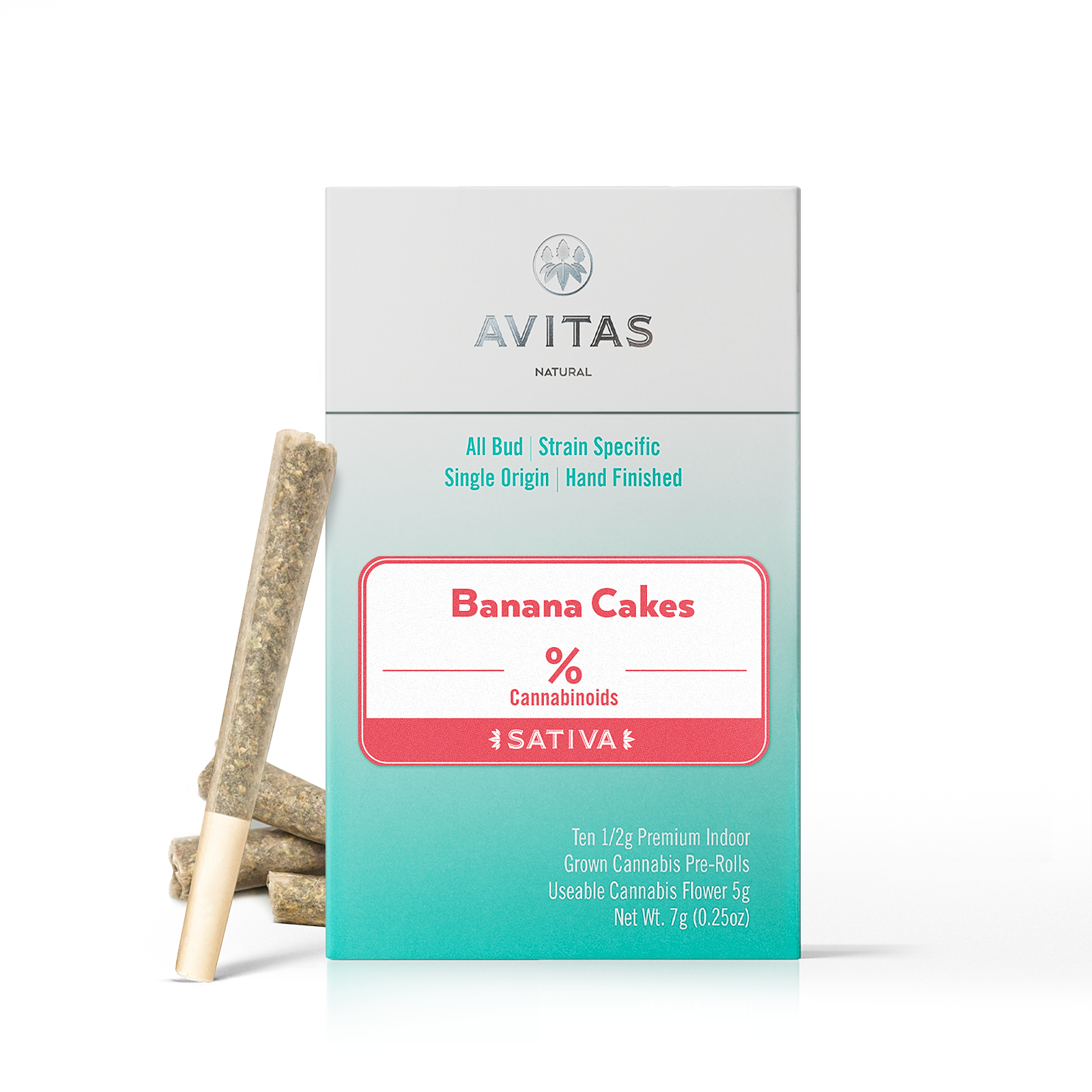 Photograph of product: Avitas Preroll Pack - Banana Cakes (10 x 0.5g)
