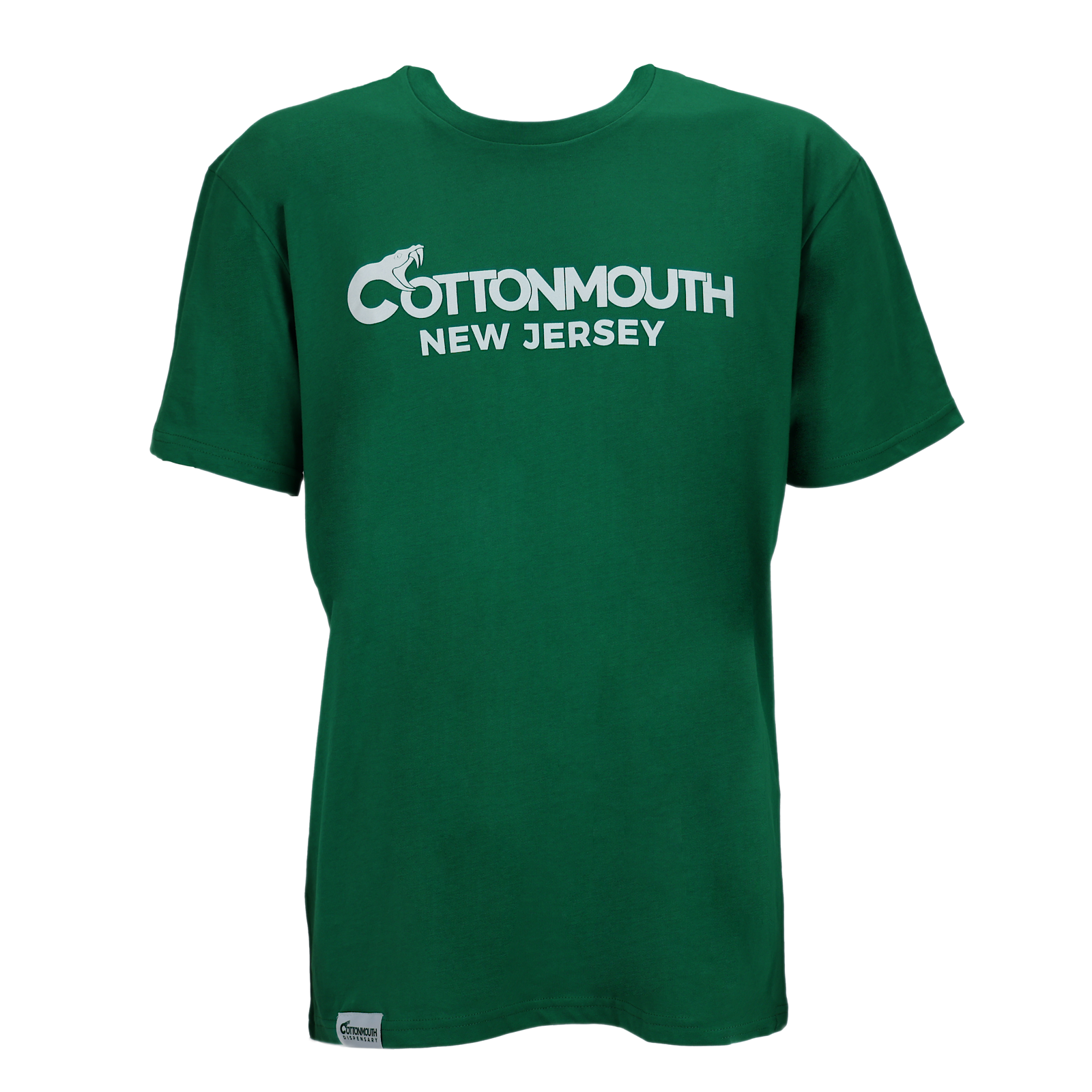 Photograph of product: Cottonmouth NJ Green T-Shirt (XS)