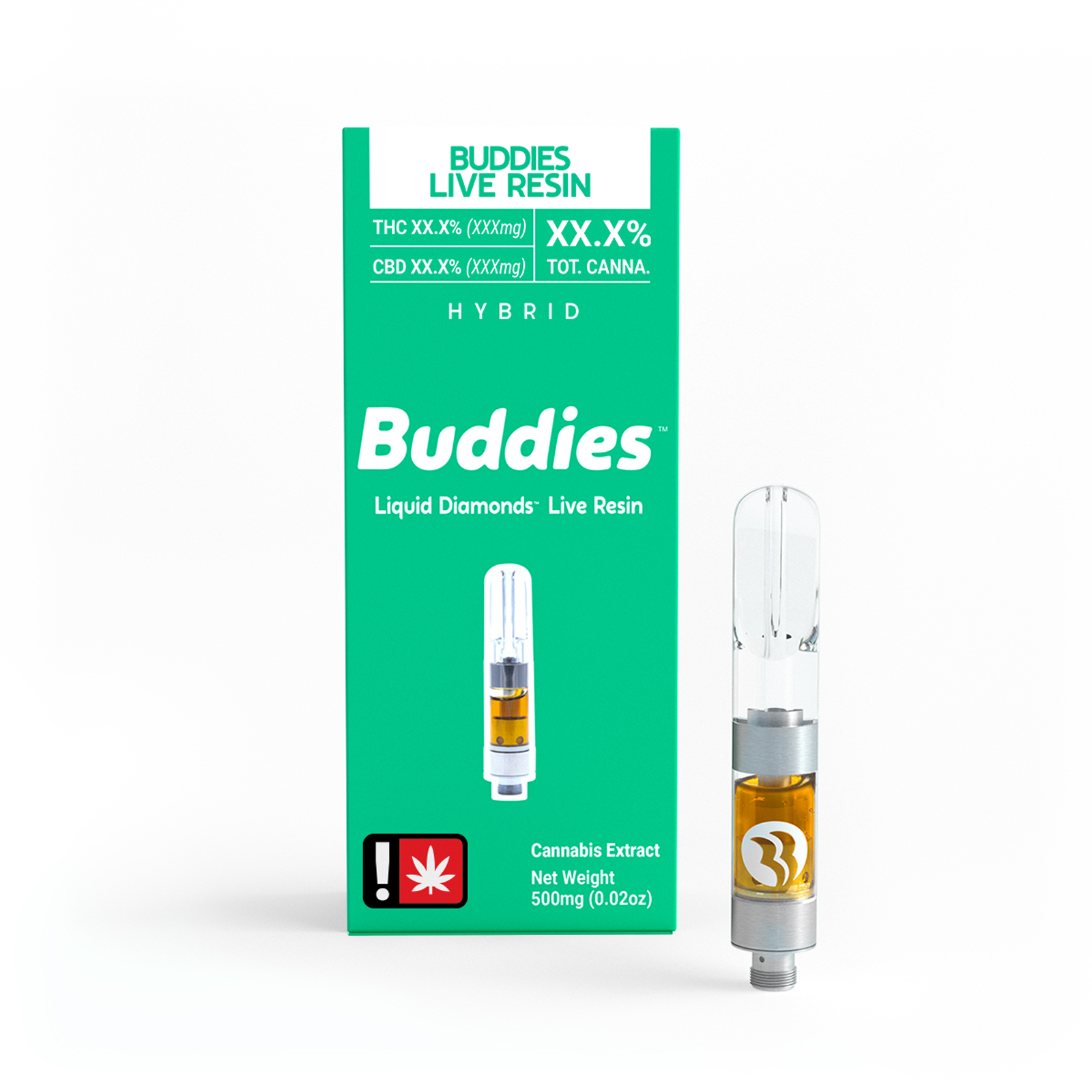 Photograph of product: Buddies - BANANGELO - Live Resin Cartridge - (1g) - S