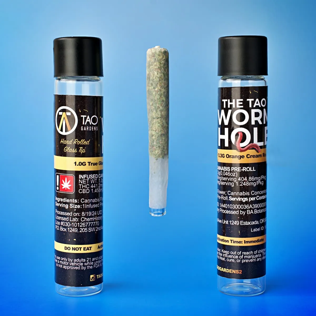 Photograph of product: Infused Pre-roll | Worm-Hole | Deadhead & Headband Rosin | 1.25g