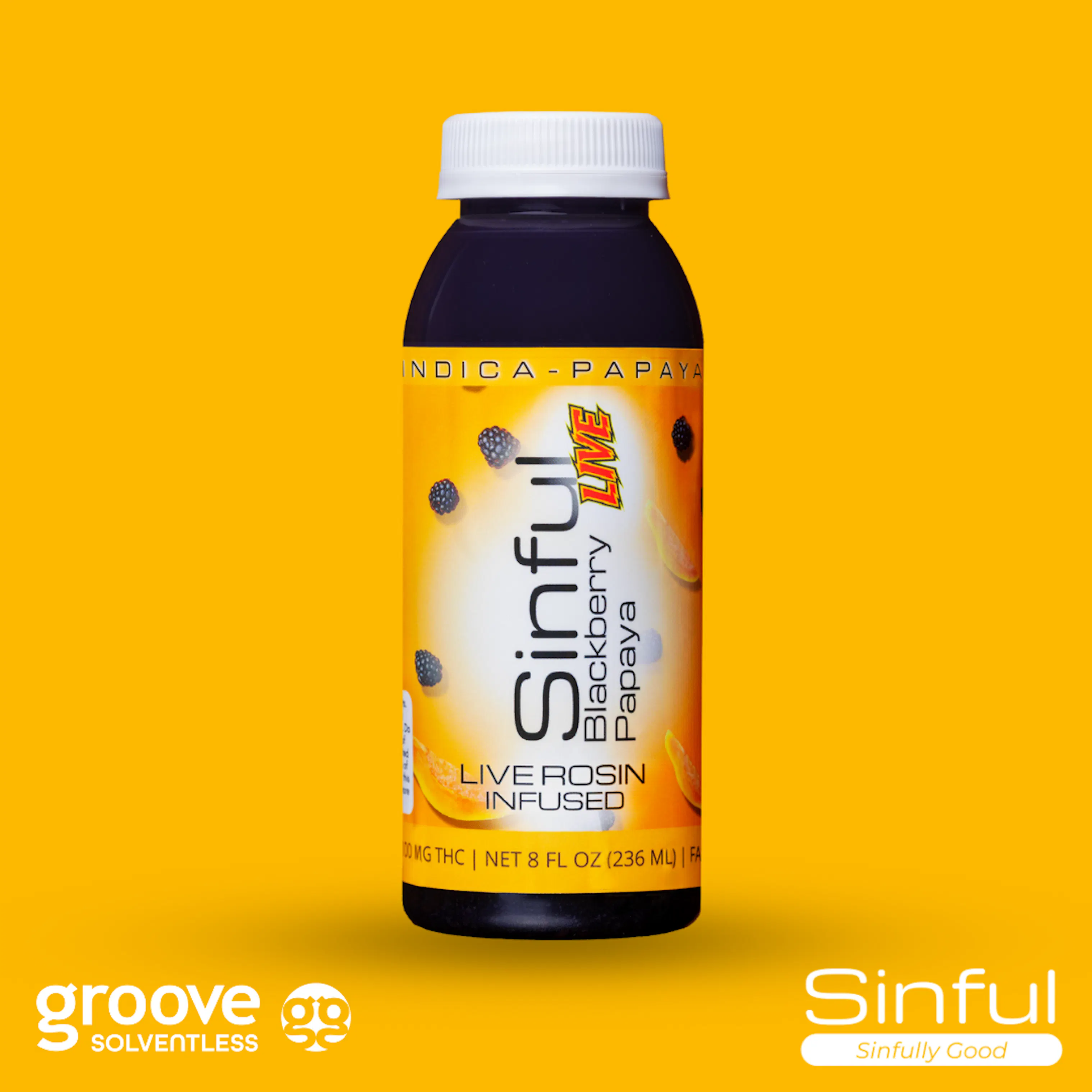 Photograph of product: Beverage | Blackberry Papaya | Solventless | 100mg