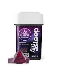 Photograph of product: Wana   Fast Asleep   Dream Berry   20mg Gummies