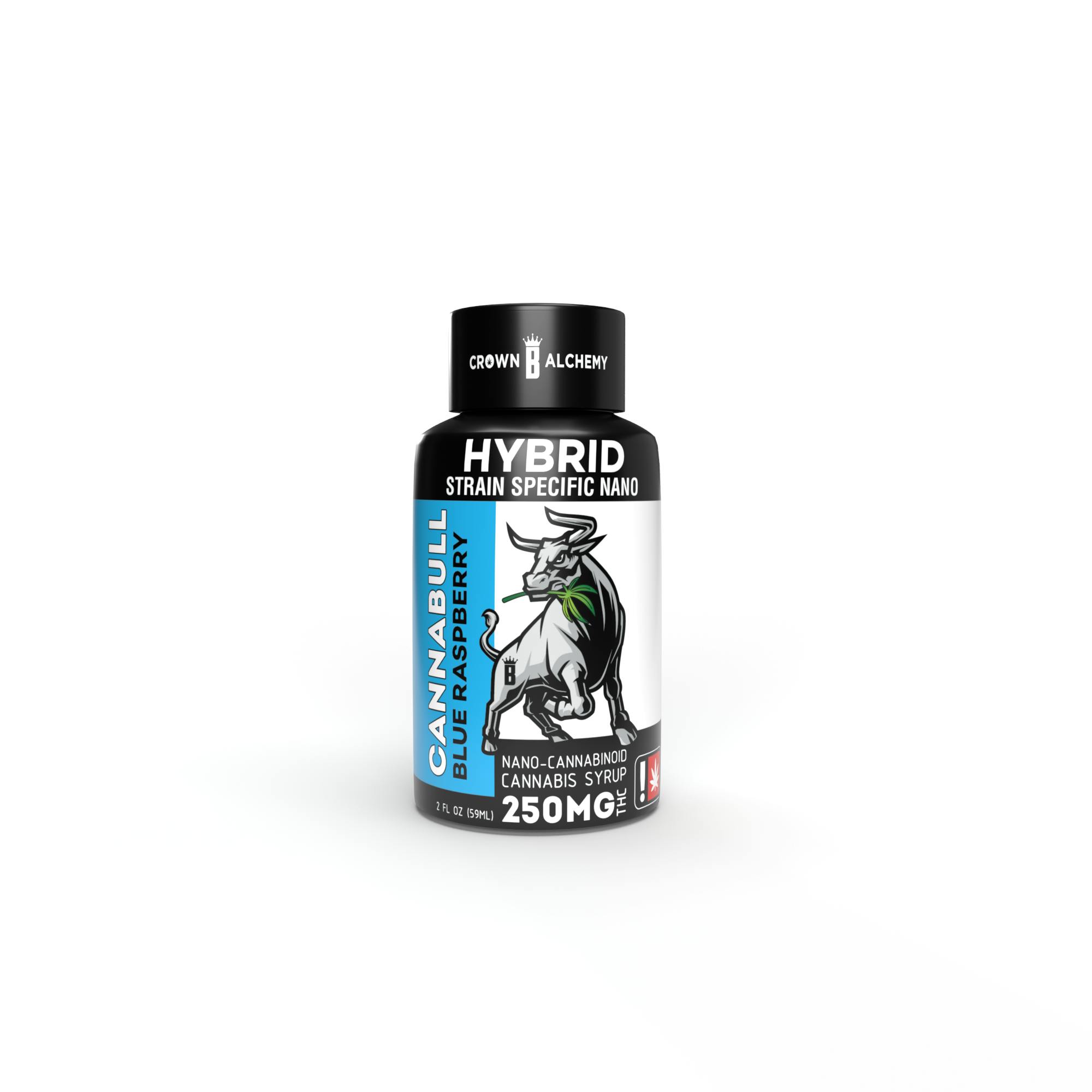 Photograph of Product: Blue Raspberry 250MG Tincture (Cannabull)