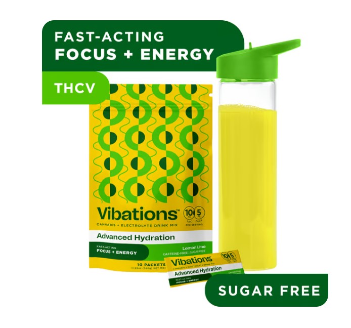 Photograph of product: Vibations Lemon Lime (S) Drink Powder 5mg 10pk