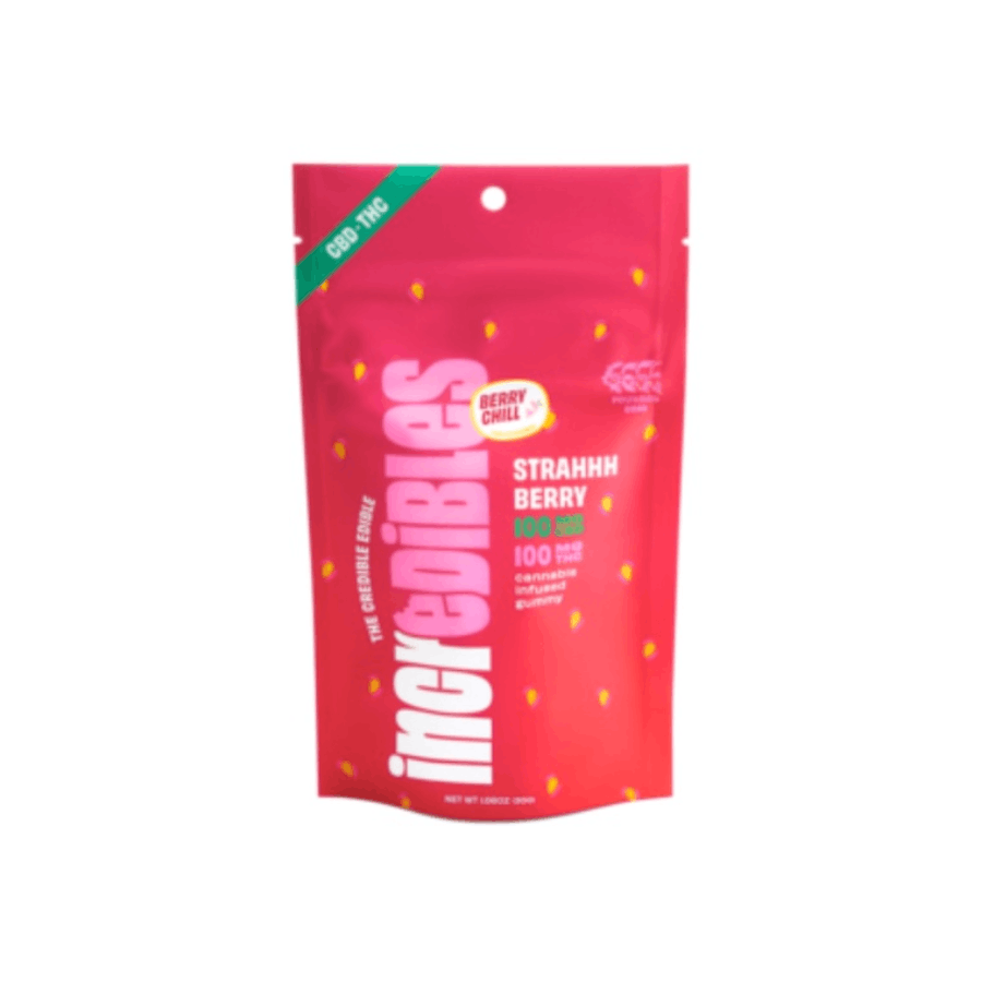 Photograph of product: Incredibles - 1:1 Strawberry Gummy 1000mg