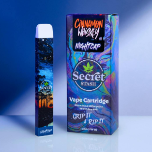 Photograph of product: Cinnamon Whiskey | Oui'd | Secret Stash Disposable Vape