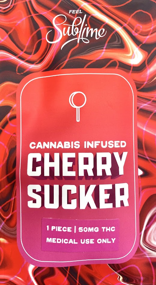 Photograph of product: Cherry Sucker (50MG)