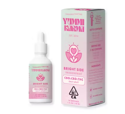 Photograph of Product: Yummi Karma Bright Side CBG:CBD:THC (30ml)