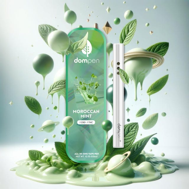 Photograph of product: Moroccan Mint 1:1 CBD:TH-oui 1g All In One - 