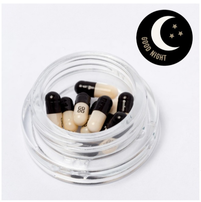 Photograph of product: GOOD Night Capsules 2:1:1 TH-oui/CBD/CBN (100mg) by GOOD Oui'd