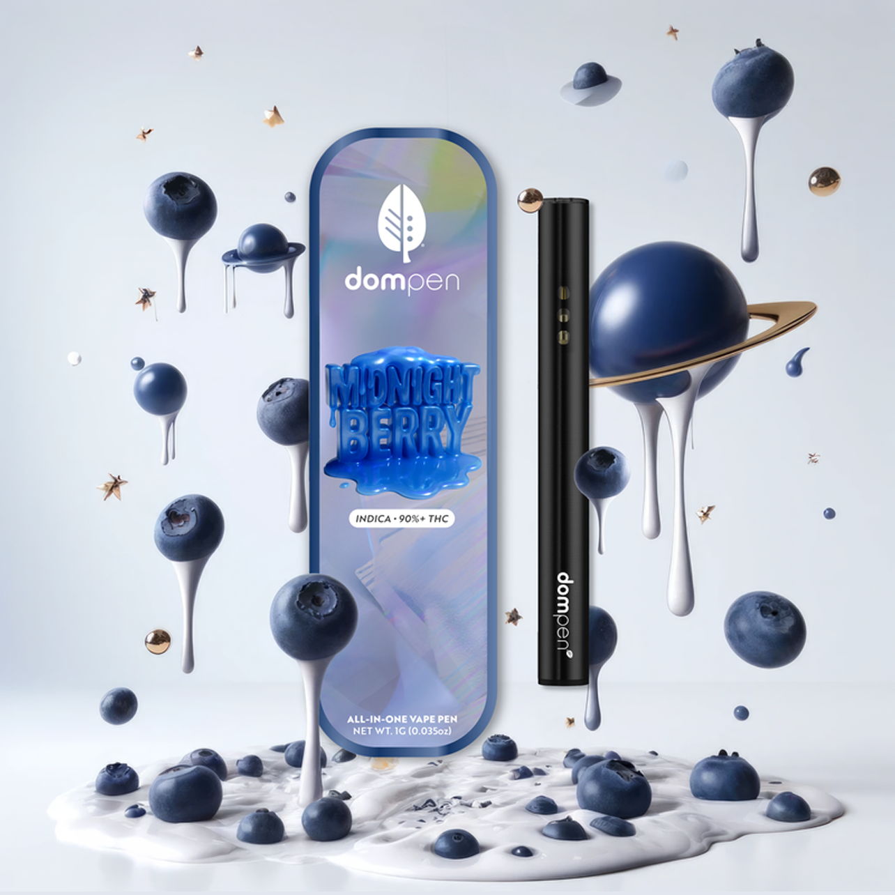 Photograph of product: District Oui'd Midnight Berry Disposable 1g