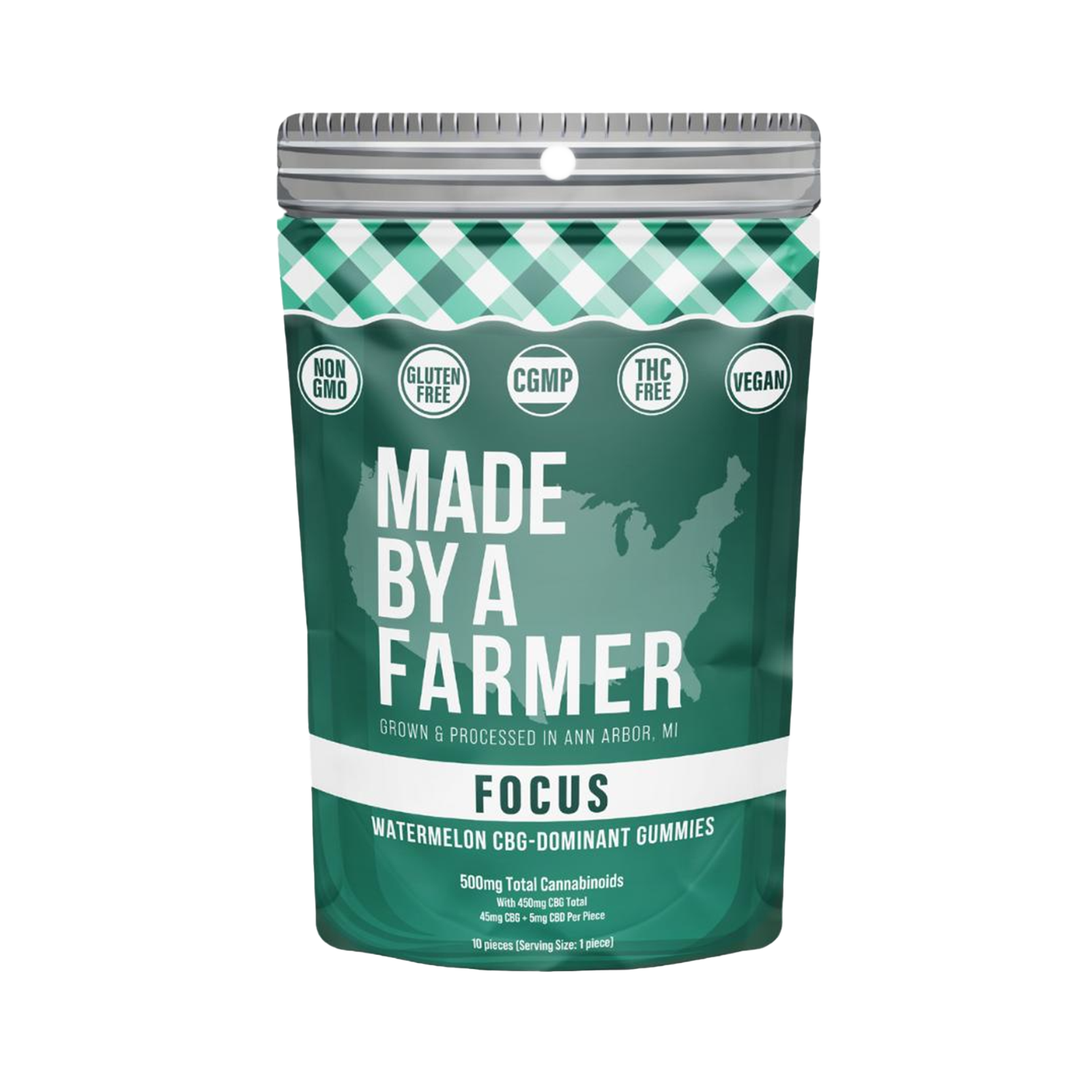 Photograph of product: Focus Gummies (450mg CBD, 50mg CBG, 30mg CBN)