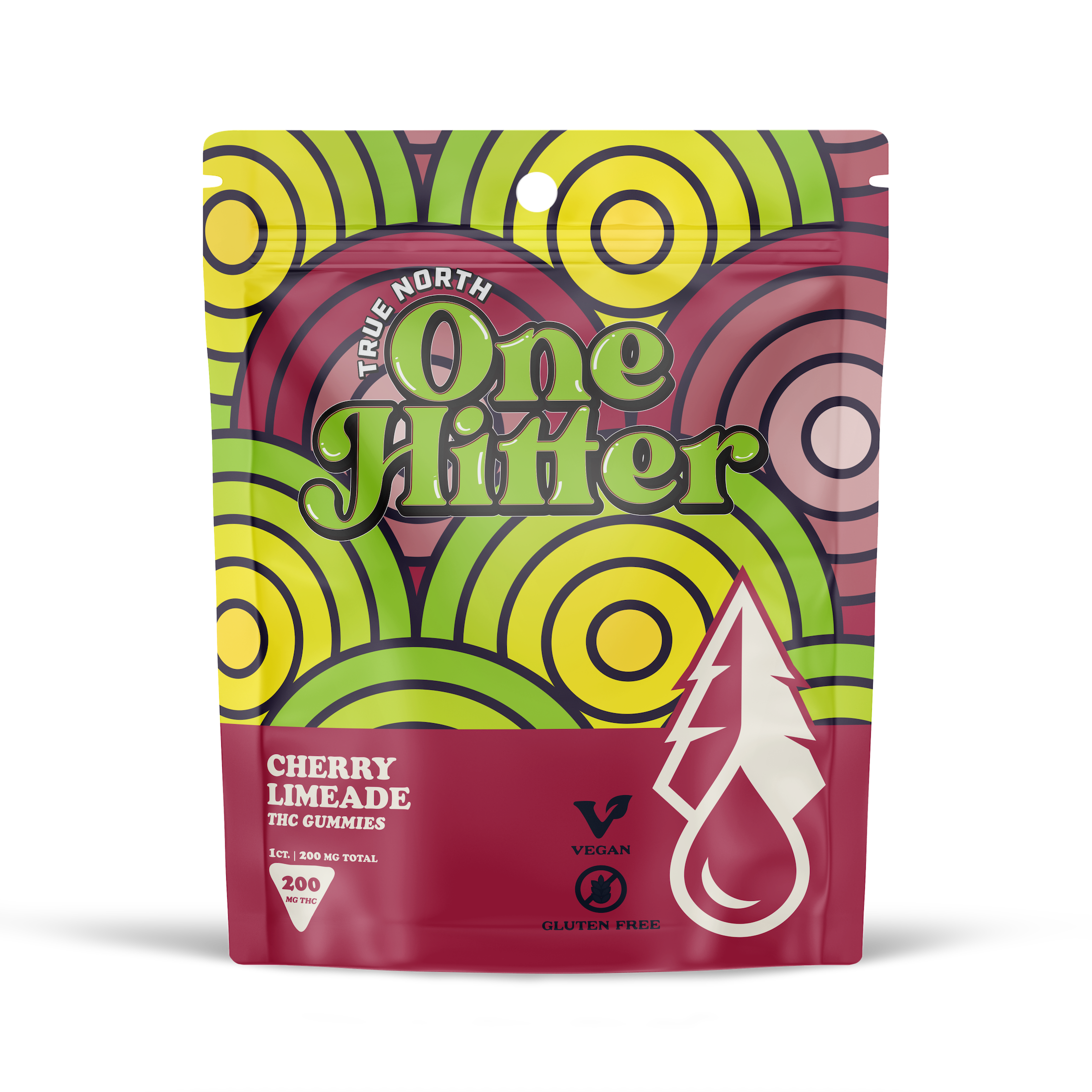 Photograph of product: Cherry Limeade One Hitter Gummy 200mg