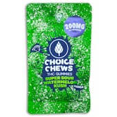 Photograph of product: CHOICE | CHEWS | 200MG | SUPER SOUR WATERMELON KUSH