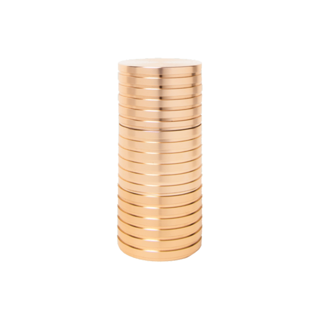 Photograph of product: Pillar 3-Piece Gold 55mm Grinder