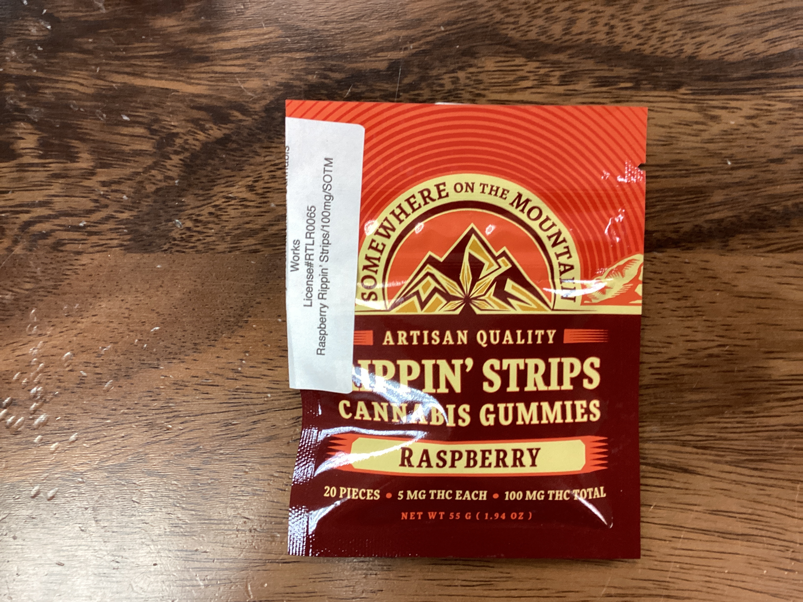 Photograph of product: Rippin Strips- Raspberry